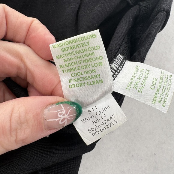 Lilly Pulitzer Pants Womens Small Black High Rise Ponte Leggings Stretch Ankle - Picture 6 of 15